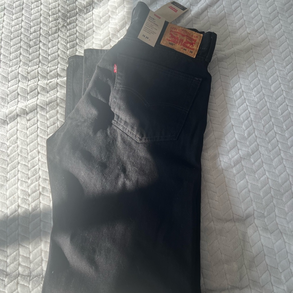 Levi's Men's Black Jeans 505 brand new with tags